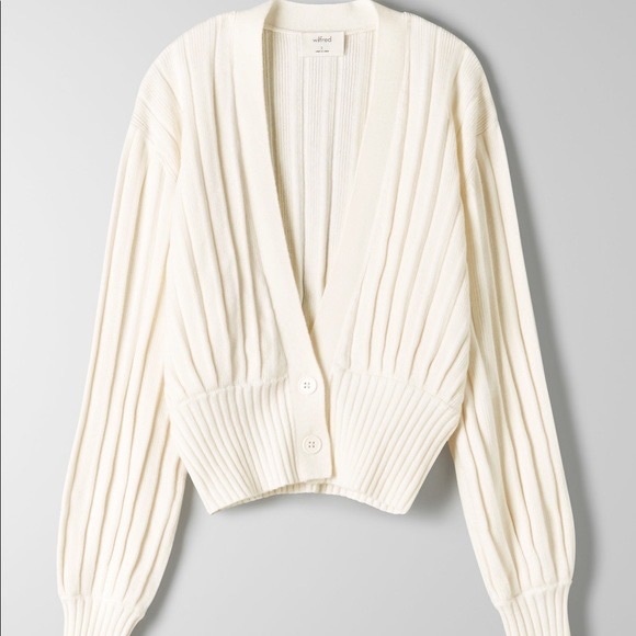 Aritzia Wilfred Thais Cardigan size XXS in cream - Picture 1 of 2